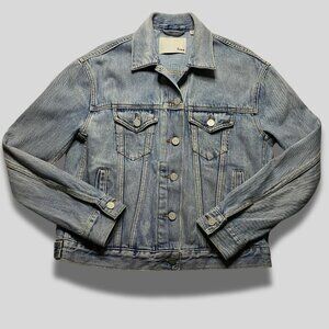 WILFRED FREE ARITZIA Bishamber Denim Jacket Womens Size XS